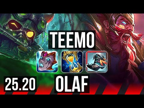 TEEMO vs OLAF (TOP) | 6/2/4 | EUW Master | 25.20