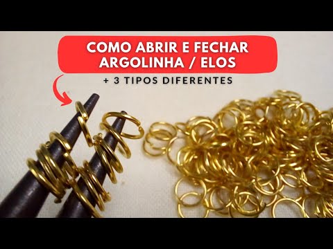 How to open and close a jump ring (link) / Step-by-step guide on how to open and close jewelry ju...