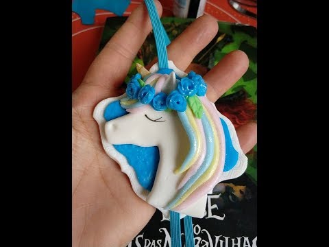 Marcador de páginas UNICÓRNIO com a Sandrinha