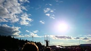 preview picture of video 'FAF Hornet F/A-18 Solo show flight at Kuopio-Jukola 2014'