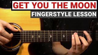 Download lagu Kina - Get You The Moon | Fingerstyle Guitar Lesson (Tutorial) How to Play mp3