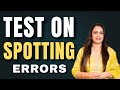 Test On Spotting Errors English Grammar Tricks By Rani Ma Am For All Exams