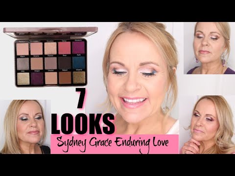 7 LOOKS SYDNEY GRACE ENDURING LOVE PALETTE on Over 50 Mature Eyes