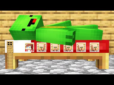 JJ Built a Village inside Mikey’s BED in Minecraft (Maizen)