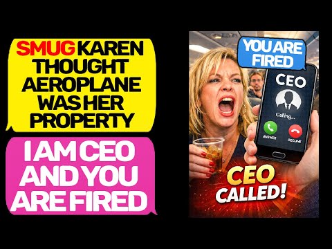 Karen Thought the Plane Was a Bar — The CEO Fired Her the Same Day! EntitledPeople