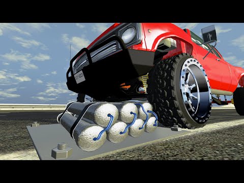 EXPERIMENT - Cars vs Downhill of Mines - BeamNG Drive | CrashTherapy