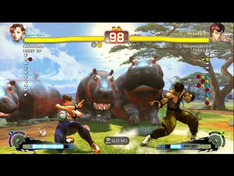 TAKAHOKO [Chun] vs kasamatakedio [Fei] SSF4 Japanese Online Ranked Matches - TRUE-HD