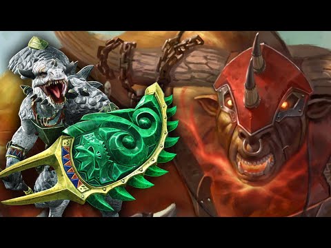 REMATCH OF THE CENTURY! - EPIC Taurox the Brass Bull vs. Gor-Rok the Great White Lizard Battle