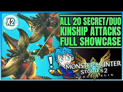 All 20 Secret & Special Kinship Attacks in Stories 2 - Kinship Showcase - Monster Hunter Stories 2!