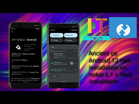 How to install Ancient os Android 12 rom in Nokia 6.1 (PL2) +Twrp installation + adb sideload method