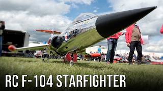 Big RC F 104 Starfighter Powerful Turbine Driven Model Flying At Flight Show