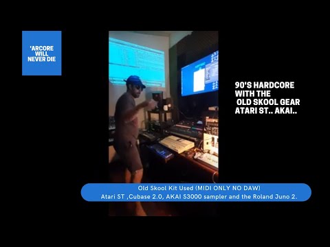 More Retro Hardcore Bangers - Cubase 2.0 Atari ST AKAI S3000 and Roland Juno 2