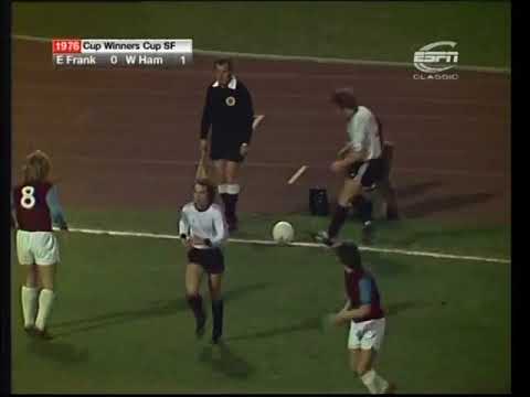 Eintracht Frankfurt v West Ham United European C/Winners Cup Semi Final 1st Leg 31-03-1976