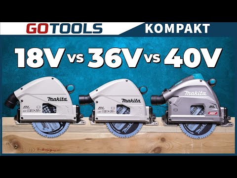 Das ist kein Spielzeug! Die neue Makita 40V Akku Tauchsäge im Vergleich gegen 18V & 36V!