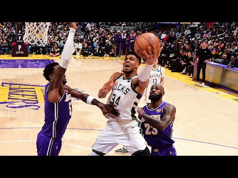 Giannis Clutch Block and Steal on LeBron! LeBron Near Triple Double!