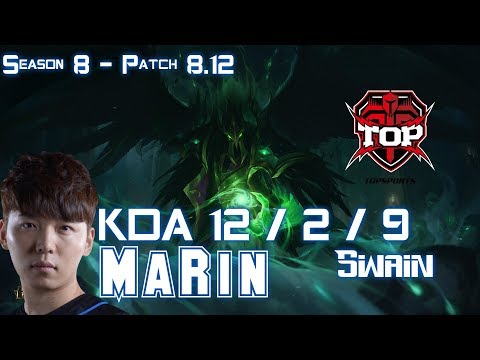 TOP MaRin SWAIN vs DARIUS Top - Patch 8.12 KR Ranked