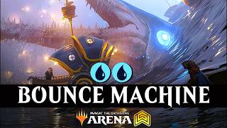The MOST INSANE BOUNCE EFFECT is TOYING WITH THE META - MTG Arena Standard Ranked - Mono Blue