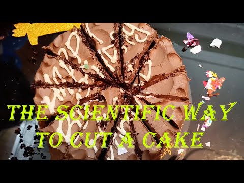How to Cutting Cake | The Scientific Way to Cut a Cake | You’re  Wrong  Cake Cutting | Birthday Cake