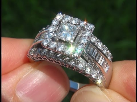 GIA CERTIFIED VS2 Clarity 1.87 Carat Diamond Engagement Ring Solid 14K Gold