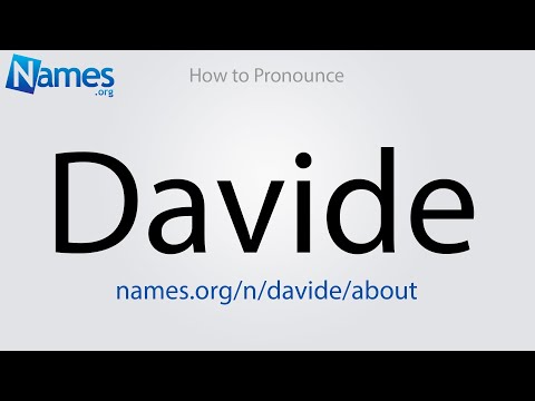 How to Pronounce Davide