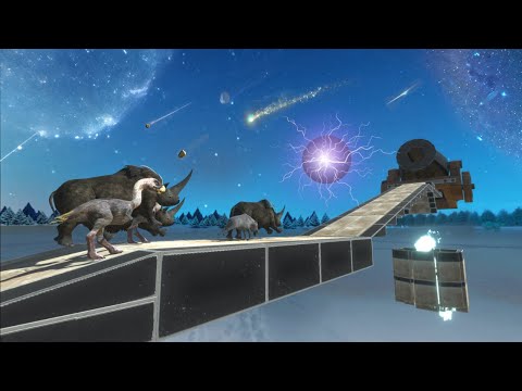Climb Uphill on Giant Cannonball Path - Animal Revolt Battle Simulator