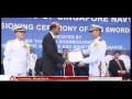 Commissioning of the RSS Swordsman submarine.