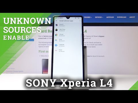How to Allow Unknown Sources in SONY Xperia L4 – Download Content