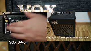 Video thumbnail for VOX DA5 small GuitarAmp (All Sounds and Effects) / like the VOX Mini5 Rythm / Mini3 G2 by jamzoo music