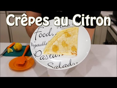 How to make Lemon Crepes or Crepe au Citron + (Lactose Free)