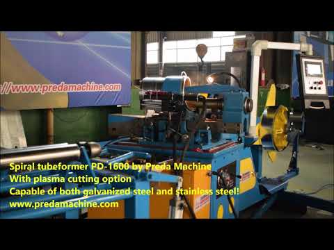 Spiral tubeformer PD 1600 by Preda Machine with plasma cutting option
