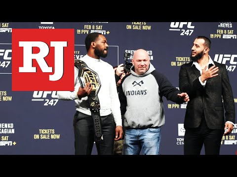 UFC 247 press conference staredowns