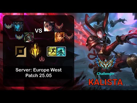 Kalista ADC + Renata Glasc vs Samira + Leona - EUW Challenger - Patch 25.05
