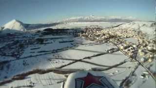 preview picture of video 'Ripresa Aerea - Rocca di Mezzo (inverno)'