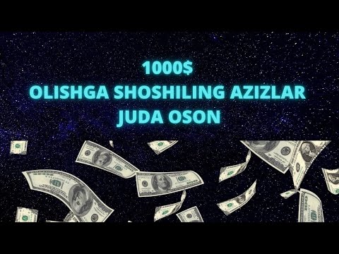 1000$ OLISHGA SHOSHILING AZIZLAR JUDA OSON