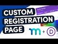 How To Create A Custom Membership Registration Page In MemberPress With DIVI