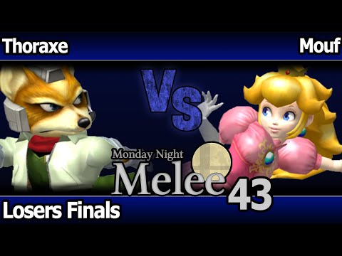MNM 43 Melee - Thoraxe (Fox) vs Mouf (Peach) - Losers Finals