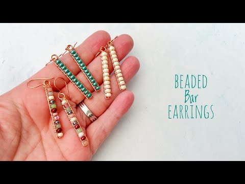 Wire Wrap Earring Tutorial - Beginner Friendly - Easy & Fun Earrings