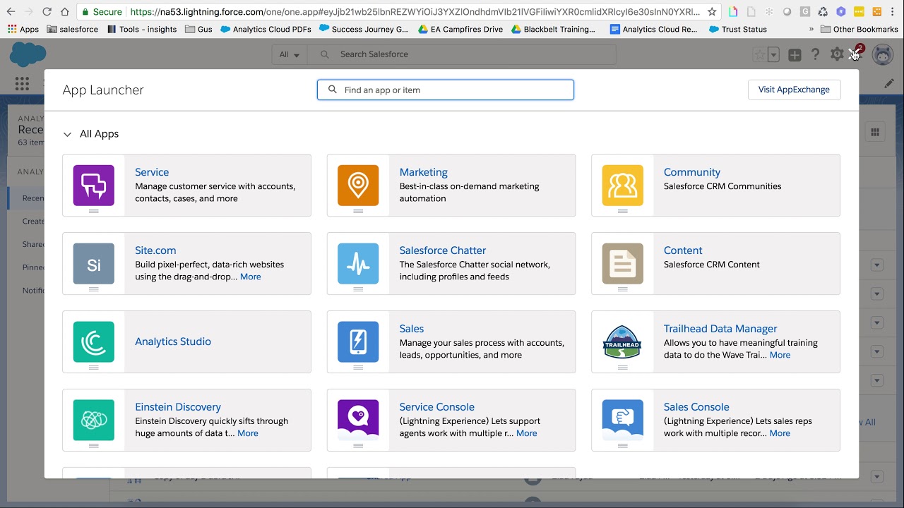 Einstein Analytics: Moving the Analytics Tab