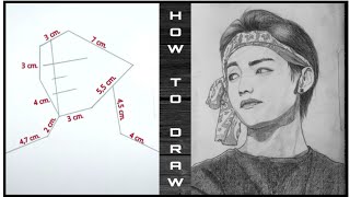 Taehyung Drawing Tutorial Step by step - For Begin