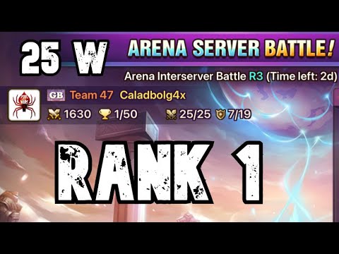 HOW I GOT RANK 1 ON INTERSERVER ARENA ROUND 3!