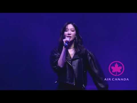 Fine - Taeyeon ( 金泰妍 태연) LIVE @ Vancouver Albatross Music Festival ( live stream clips )