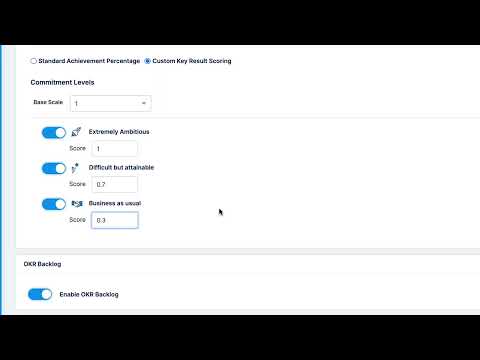 What is pre-scoring for key results?