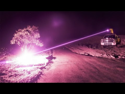 I Built a Kilowatt Laser Robot (cuts trees & melts rocks)