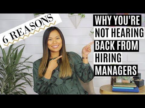 為什麼您沒有收到招聘經理的回覆？ (Why You’re Not Hearing Back from Hiring Managers | Reasons Why Your Job Application is Ignored)
