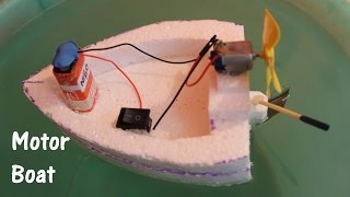 How to make an Electric Boat using Thermocol and D