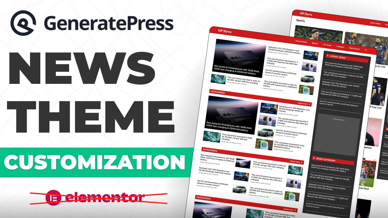 GeneratePress Theme Customization For News Website Using GenerateBlocks