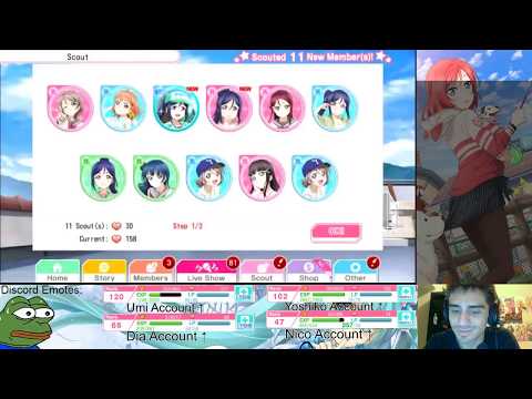 LLSIF - EN Aquors Step-Up Scouting! (Yoshiko Account)