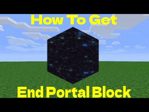 LaGgY Shadow - How To Get A End Portal Block In Minecraft (Bedrock)