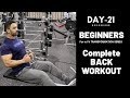 Complete BACK WORKOUT for Beginners! Day-21 (Hindi / Punjabi)