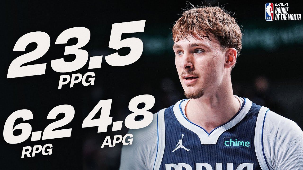 Cooper Flagg Named  @kia  Western Conference Rookie of the Month!